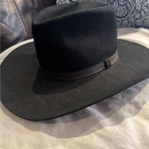 Vintage Resistol Self-Confirming XXX Beaver Black Wide-Brim Hat Long Oval